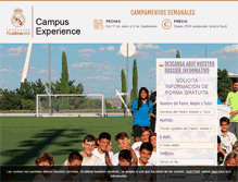 Tablet Screenshot of fundacionrealmadridcampus.com